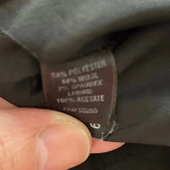 Express Black Tailored Vest Women Y2K Button Front Waistcoat Career Size S - Picture 7 of 8